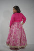 Pink Floral Lehenga